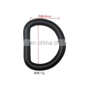 Black Silver Gold 1 Inch Custom Leather Handbag D-Ring Shape Metal D Ring Buckle For Handbags Belt thumbnail-4