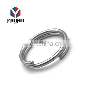 Quality Assuredc Size Metal Split Double Ring Keychain Logo Custom Ring For Bag thumbnail-3