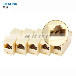 Hot Selling RJ45 Network Changer Female LAN Extension Adapter Connector thumbnail-3