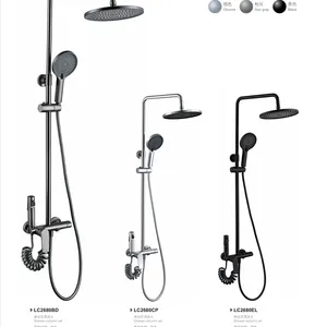Temperature Stability Water-saving Effect Excellent Material Easy Installation Thermostatic Shower Set Series thumbnail-2