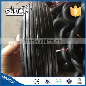 High Quality Pneumatic Small Rubber Wheel Tire Wheelbarrow Tyre 10'' 3.00-4 thumbnail-1