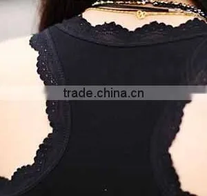 New Lace Tank Top , Sexy Stringer Tank Top ,women's Sexy Vest Wholesale China thumbnail-3