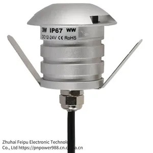 pn Power Led Double-sided Illuminated In-ground Lights Pndm-3w-q Turtle-back Lights thumbnail-2