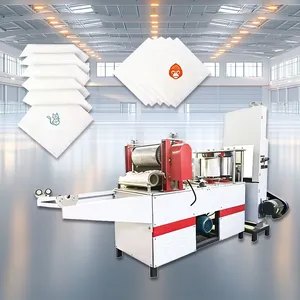 Fully Automatic Tissue Napkin Embossing Folding Production Restaurant Wedding Serviette Paper Making Machine thumbnail-1