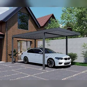 ALUX 3 × 5 m Manual Steel Louvered Carport for Residential and Commercial Parking thumbnail-1