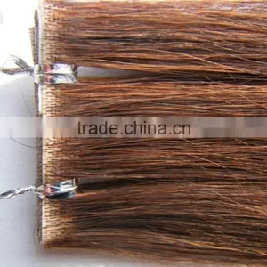Super Tape in Handtied Skin Weft,Russian 100% Remy Human Hair Extension thumbnail-2