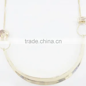 FASHION BIG PENDANT SNAKE CHAIN NECKLACE thumbnail-2