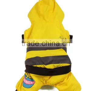 Wholesale 3D Bee Shape Cotton-padded Clothes for Dog Autumn Winter Windcoat Pet Clothes thumbnail-2