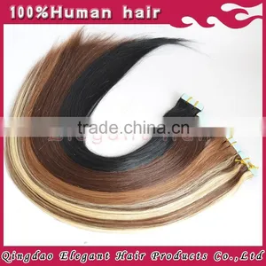 Best Qulity Wholesale Seamless Waterproof Remy Skin Weft European Virgin Tape Skin Hair Extensions thumbnail-5