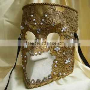 Gold Mask Dance Party Mask Princess of Venice Mask Princess Party Supplies thumbnail-1
