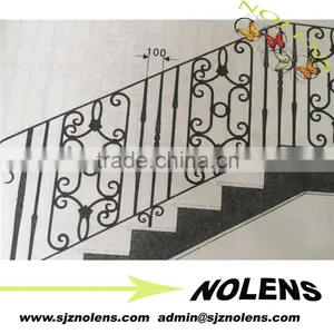 Handforged Wrought Iron Stair Railing/Simple Style Stair Handrail thumbnail-1