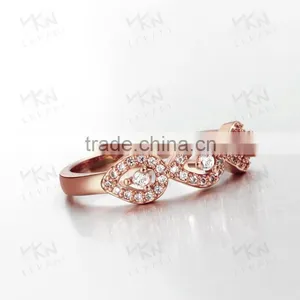 2015 New Model Cluster Stone Saudi Arabia Gold Platinum Wedding Ring Price thumbnail-6