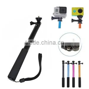 30cm-98cm Extendable Pole Monopod for Go Pro 4 3+/3 2 1 SJcam Xiaomi Yi Action Camera Moblie Phone Compact Cam thumbnail-1