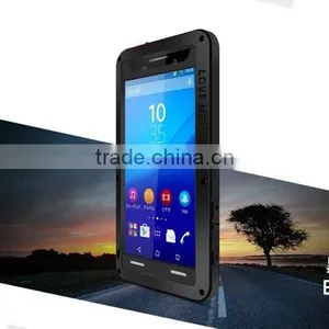 Original Love Mei Waterproof Case For Sony Xperia m5 Shockproof Metal Powerful Gorilla Glass Hybrid Phone Cover Case TB-0151 thumbnail-5