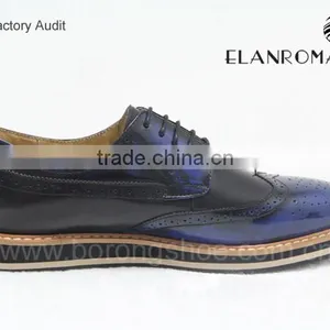 Wholesales Men Casual Leather Flat Sole Leather Shoes for Men thumbnail-5