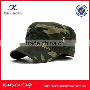 High Quality Military Hat Patterns With Camo Flat Brim Cap thumbnail-1