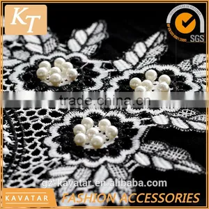 Popular Design Pearl Beaded Embroidery Design Collar for Lady Dress thumbnail-2