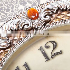48cm Jewelry Amber Resin Luxury Wall Clock Women thumbnail-4