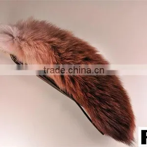 Fashion Dyed 100% Genuine Fox Tail Fur Accessory for Bags thumbnail-5
