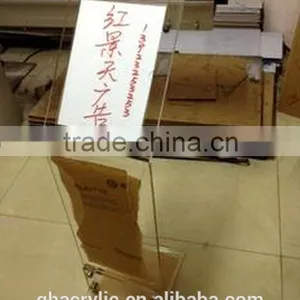 Wholesale - Clear Acrylic Display Stand With Sign Holder ,black Acrylic Display Stand thumbnail-4