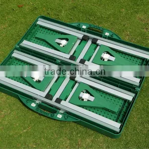 Green Plastic Folding Picnic Table--outdoor Camping Furniture thumbnail-2