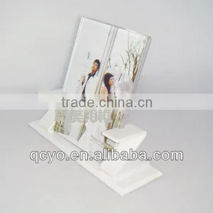 Promotional Gift Rotating Plastic Photo Cube Frame thumbnail-3