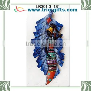 Wholesale Polyresin Leaf Shape Wall Hanging thumbnail-1