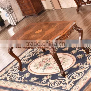 Indoor Furniture Europe Style Dining Set Wooden Dining Table Set thumbnail-1
