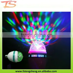 E27 3W Colorful Rotating RGB 3 LED Spot Light Bulb Lamp for Chrismas Party thumbnail-1