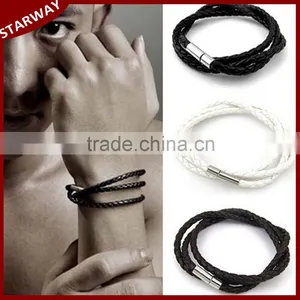 Factory Top Selling Wholesale Magnetic Leather Bracelet/ thumbnail-1