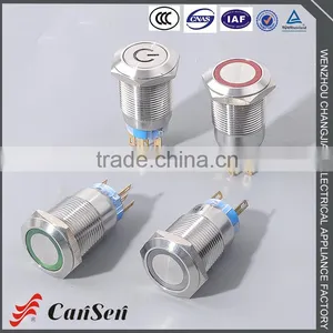 1NO1NC/2NO2NC (LED)Ring Illuminated 19m Tact Switch thumbnail-4
