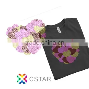 Heart Rhinestone Transfer Motif Hotfix Design thumbnail-1