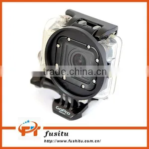 Shackle Black 58mm Aluminum Alloy UV Lens Filter Ring Adapter For GoPro Hero 3/3+ thumbnail-4