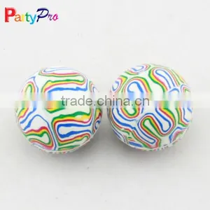 2016 Hot Selling Economic Striated Custom Printed Bouncy Balls thumbnail-2
