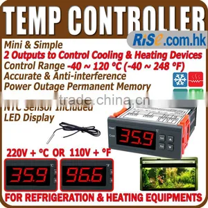 Relay 110V F 220V C Aquarium Digital Temperature Temp Controller Thermostat thumbnail-1