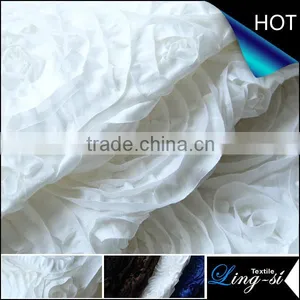 N/P Taffeta Tape Embroidery Fabric for Dress and Cushion thumbnail-1