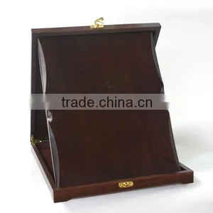 WOOD MDF TROPHY WITH WOOD BOX WINE RED COLOR thumbnail-1