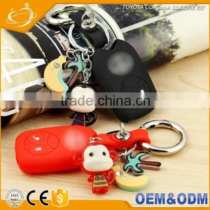 Hot Sale Promotion Gift Wholesale Eco-friendly Silicone Car Key Shell For Toyota Key Case Cover thumbnail-1