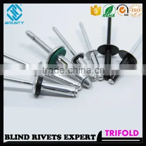 HIGH QUALITY FACTORY LARGE FLANGE HEAD TRIBULB BLIND RIVETS FOR GLASS CURTAIN WALL thumbnail-4