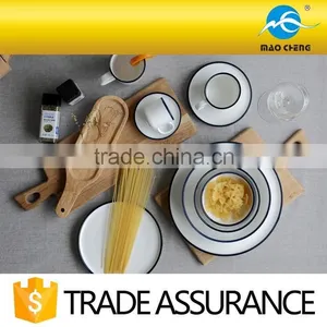 Ceramic Espresso Coffee Cup Set With Bule Rim thumbnail-2