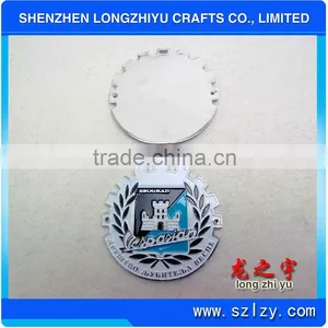 Swiss Round Car Logo Emblem Car Metal Badge Plating Chrome thumbnail-1