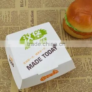 Eco-friendly Food Paper Box Disposable Hamburgers Box thumbnail-4