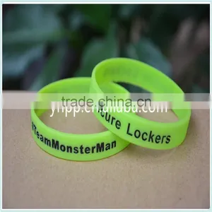 Cheap Custom Silicone Bracelet Debossed Logo Wristband thumbnail-4