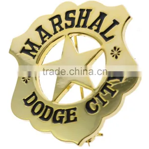 Low Price Cheap Gold Badge Custom Metal Badge thumbnail-3
