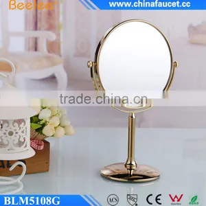 Professional Golden Brass Round Decorative Smart Magnifying Mirror thumbnail-4