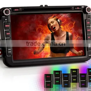 For VW PASSAT SEAT Sharan Toledo Altea Amarok EOS 8" Car HD GPS Mp3 Player Navigation Bluetooth thumbnail-1
