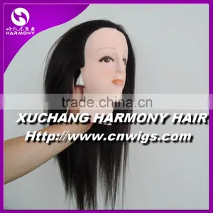 QUALITY STOCK 100% Human Hair Training Doll Head Brown and Blonde Color Can be Curled and Straightenned and Dye Quality Choice thumbnail-5