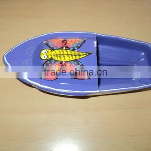 Painted Tin Toys Boat Butterfly thumbnail-1