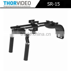 THOR Shoulder Rig DSLR Rigs Camera Shoulder Stabilizer Baseplate for DSLR thumbnail-1