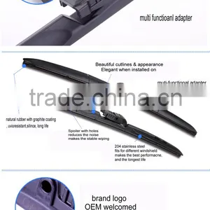 Smart Flex Auto Accessories Hybrid Japanese Car J-Hook Pinch Tab Arm Windshield 700mm Stealth Wiper Blade thumbnail-5